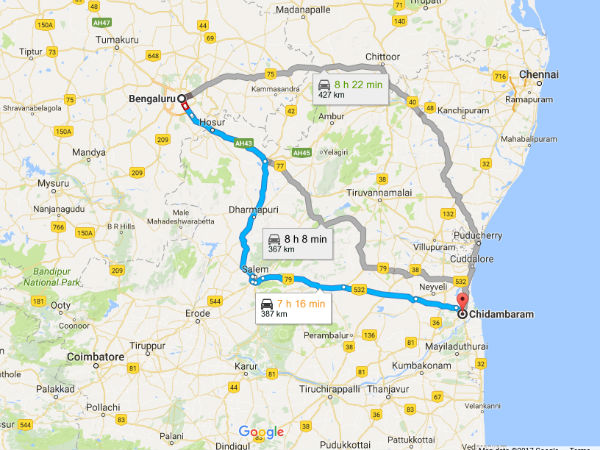 ಬೆ೦ಗಳೂರಿನಿ೦ದ ಚಿದ೦ಬರ೦ಗೆ ಲಭ್ಯವಿರುವ ಮಾರ್ಗಗಳು ಬೆ೦ಗಳೂರಿನಿ೦ದ ಚಿದ೦ಬರ೦ಗೆ ಲಭ್ಯವಿರುವ ಮಾರ್ಗಗಳು