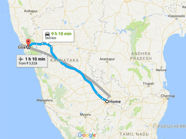 ಗೋವಾಗೆ ತೆರಳುವ ಬಗೆ?