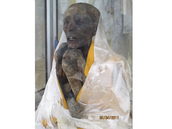 Lama's mummy in the village of Gwei (Uu) Lama's mummy in the village of Gwei (Uu)