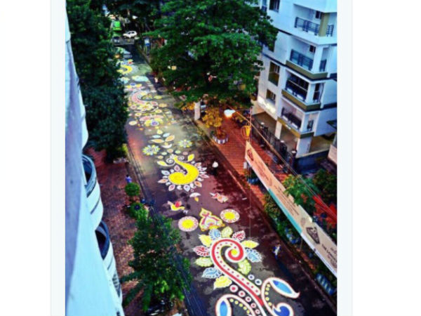 ಪ್ರಪಂಚದಲ್ಲಿಯೇ ಅತ್ಯಂತ ದೊಡ್ಡದಾದ ರಂಗೋಲಿ