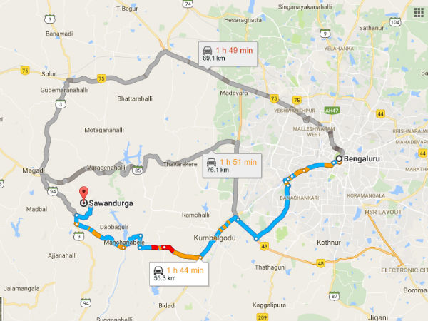 From Bangalore to Savandurga From Bangalore to Savandurga