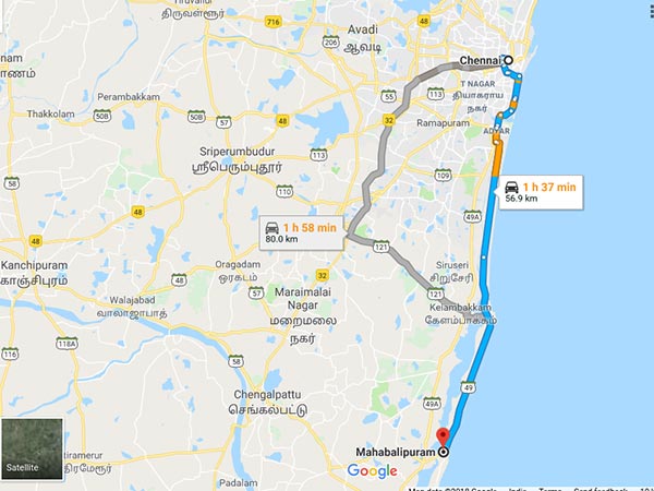 ಚೆನ್ನೈನಿಂದ ಮಹಾಬಲಿಪುರಂ ತಲುಪುವುದು ಹೇಗೆ