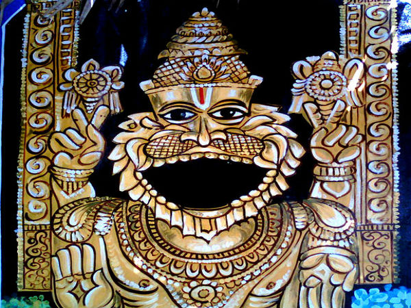 ಬೆಲ್ಲದ ಪಾನಕ ಕುಡಿಯುವ ನರಸಿಂಹ