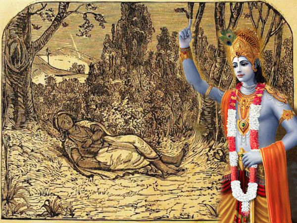 ಶರೀರವನ್ನು ತ್ಯಜಿಸಿದ ಕೃಷ್ಣ