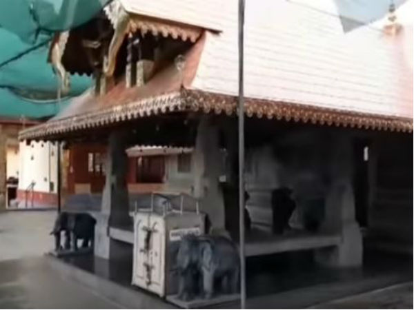 ಬೆಳ್ಳಿಯ ಆನೆಗೆ ಪೂಜೆ