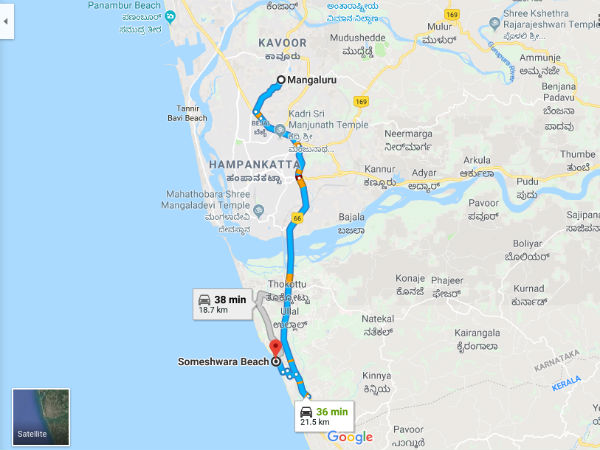 ಸೋಮೇಶ್ವರ ಬೀಚ್ ತಲುಪುವುದು ಹೇಗೆ